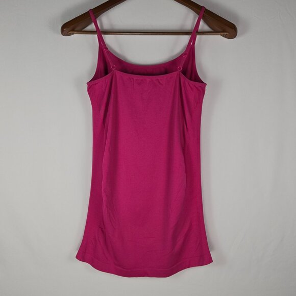 Bisou Bisou Hot Pink Tummy‎ Control Shaping Cami Adjustable Straps Tank Top M - Picture 2 of 6